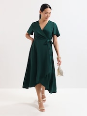 Phase Eight Green Julissa Wrap Dress - Image 1 of 7