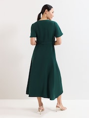 Phase Eight Green Julissa Wrap Dress - Image 2 of 7