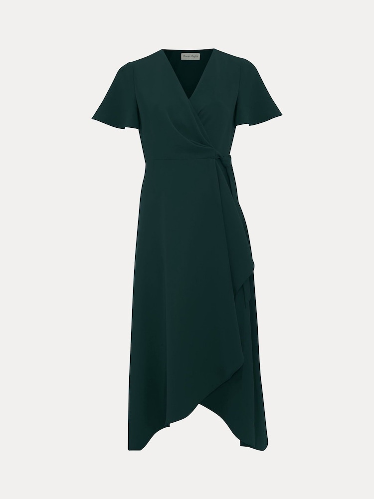 Phase Eight Green Julissa Wrap Dress - Image 7 of 7