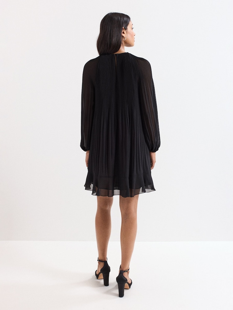 Phase Eight Black Layla Swing Dress - Image 2 of 7 Phase Eight Black Layla Swing Dress - Image 2 of 7