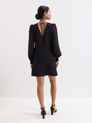 Phase Eight Black Jamie Bow Dress - Image 2 of 7