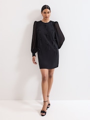 Phase Eight Black Jamie Bow Dress - Image 3 of 7