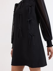 Phase Eight Black Jamie Bow Dress - Image 6 of 7
