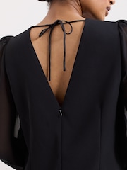 Phase Eight Black Jamie Bow Dress - Image 7 of 7