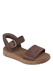 Skechers Brown Slip-Ins Bobs Sun Vibe Sandals - Image 3 of 6