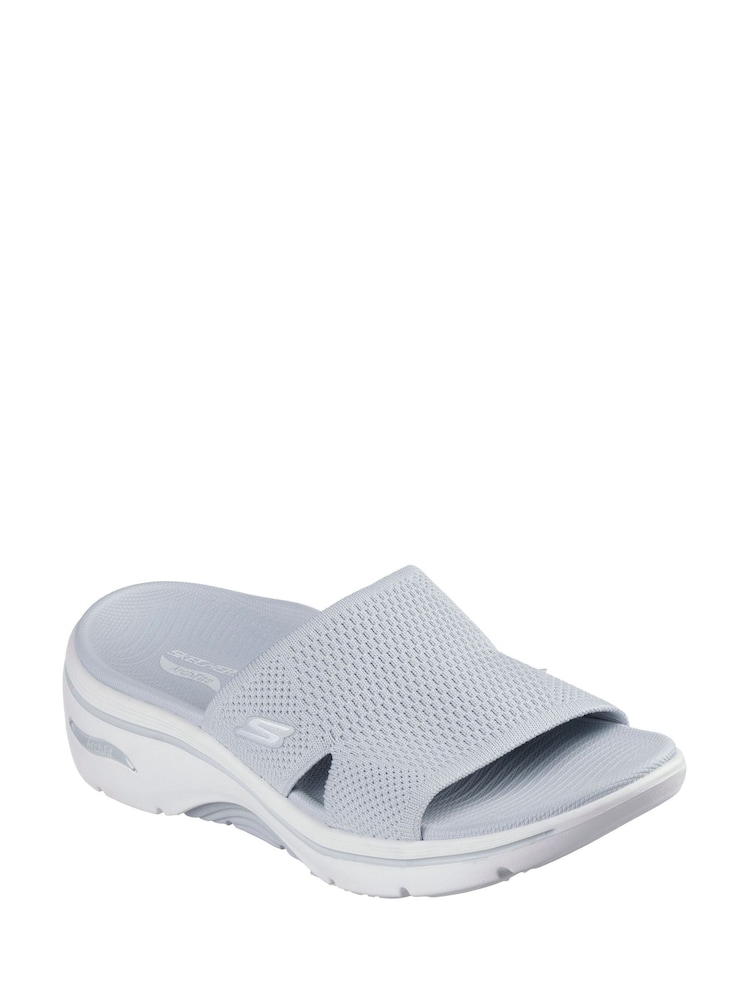 Skechers Grey Go Walk Arch Fit 2.0 Sandals - Image 1 of 4