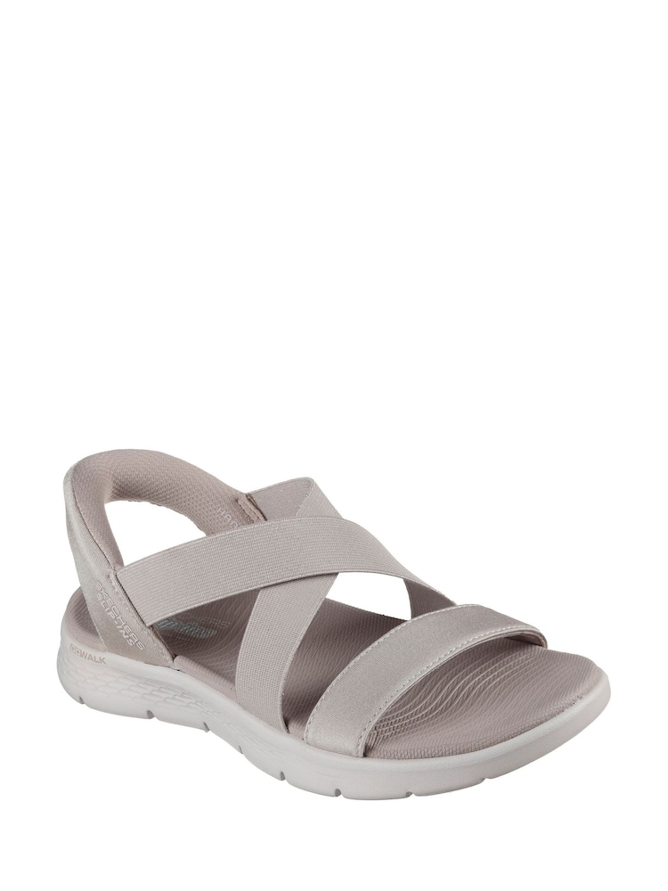 Γκρι - Skechers Slip-Ins: Σανδάλια Go Walk Flex Glimmer Up - Εικόνα 1 του 4