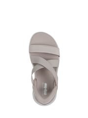 Γκρι - Skechers Slip-Ins: Σανδάλια Go Walk Flex Glimmer Up - Εικόνα 3 του 4