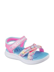 Skechers Pink Jumpsters Sandals Tie Dye Bffs - Image 3 of 6