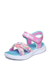 Skechers Pink Jumpsters Sandals Tie Dye Bffs - Image 4 of 6