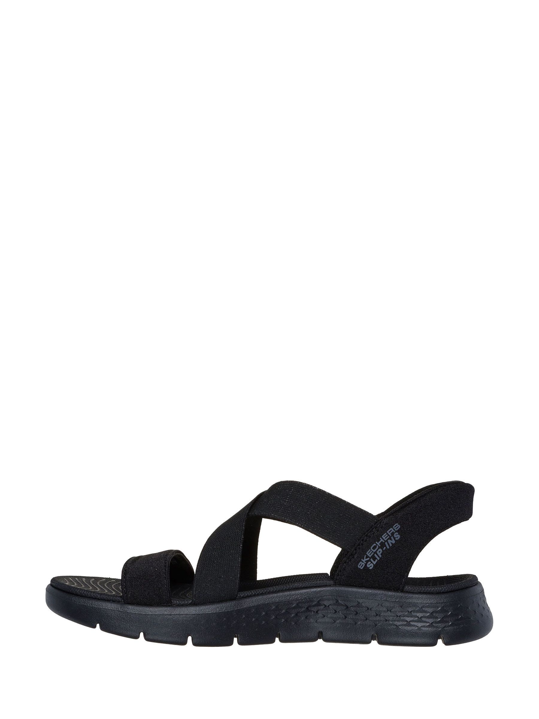 Buy Skechers Black Slip-Ins: Go Walk Flex Sandals Glimmer Up from