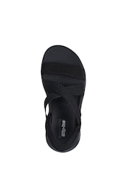 Μαύρο - Skechers Slip-Ins: Σανδάλια Go Walk Flex Glimmer Up - Εικόνα 3 του 4
