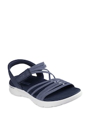 Μπλε - Σανδάλια Skechers Go Walk Flex Emma - Εικόνα 1 του 4