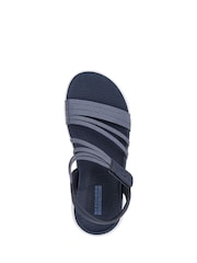 Μπλε - Σανδάλια Skechers Go Walk Flex Emma - Εικόνα 3 του 4
