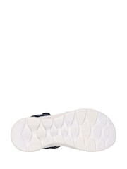 Μπλε - Σανδάλια Skechers Go Walk Flex Emma - Εικόνα 4 του 4