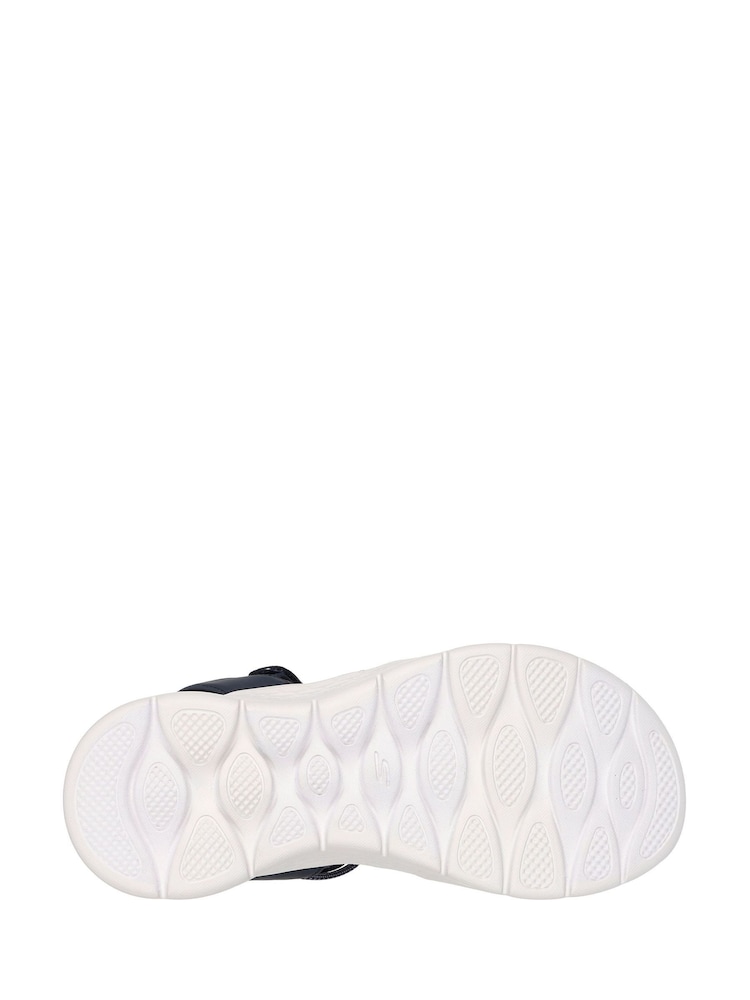 Μπλε - Σανδάλια Skechers Go Walk Flex Emma - Εικόνα 4 του 4