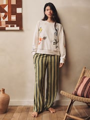 Тропикалык Cream - Саймаланган свитшот - 7ичинен 3 сүрөт