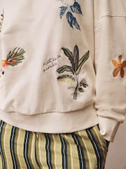 Тропикалык Cream - Саймаланган свитшот - 7ичинен 7 сүрөт