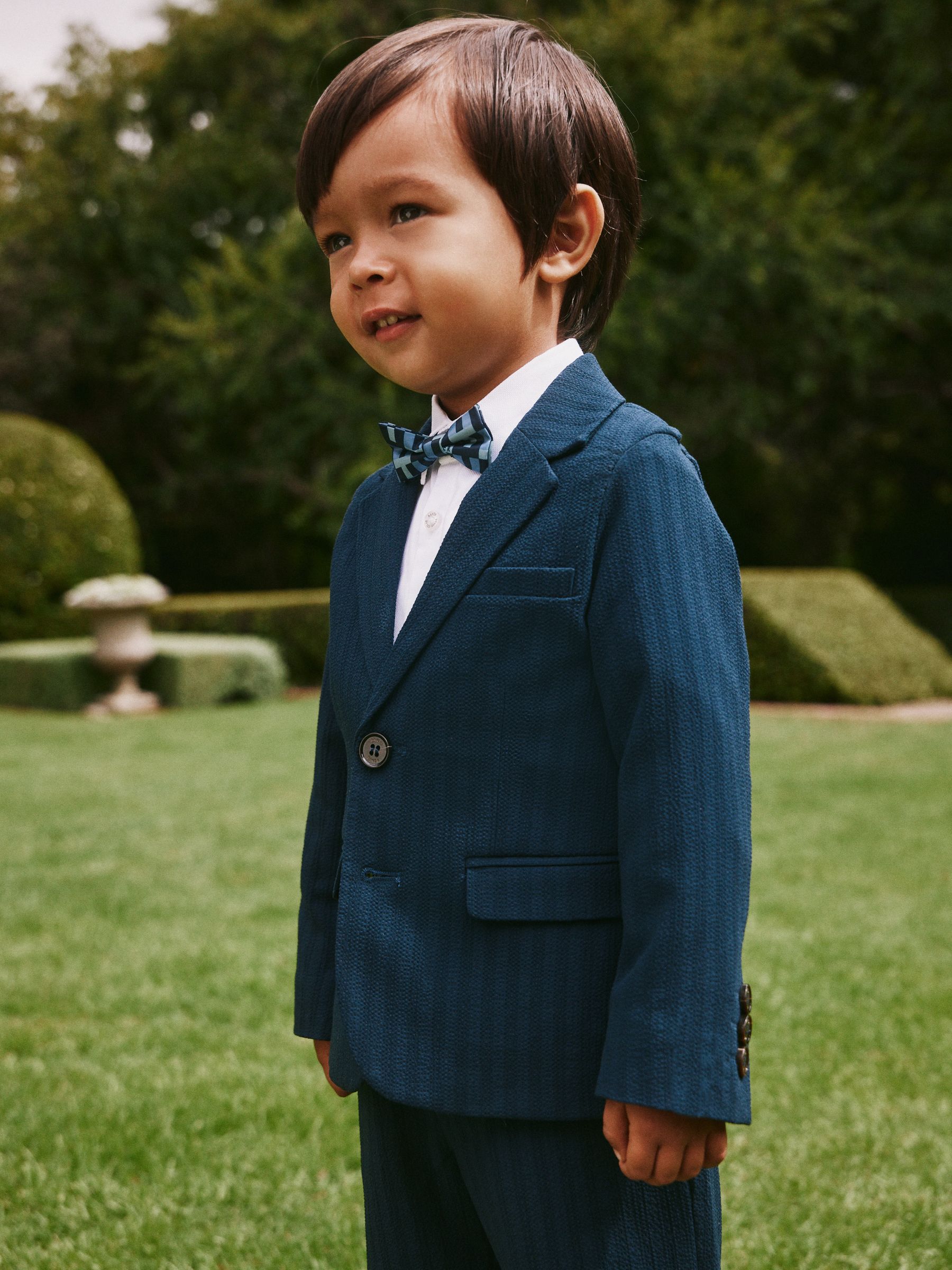 Next：日本 Baker by Ted Baker ネイビー シアサッカーテクスチャード