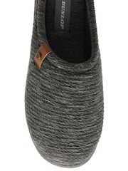 Dunlop Grey Drop In Mule Slippers - Image 4 of 4