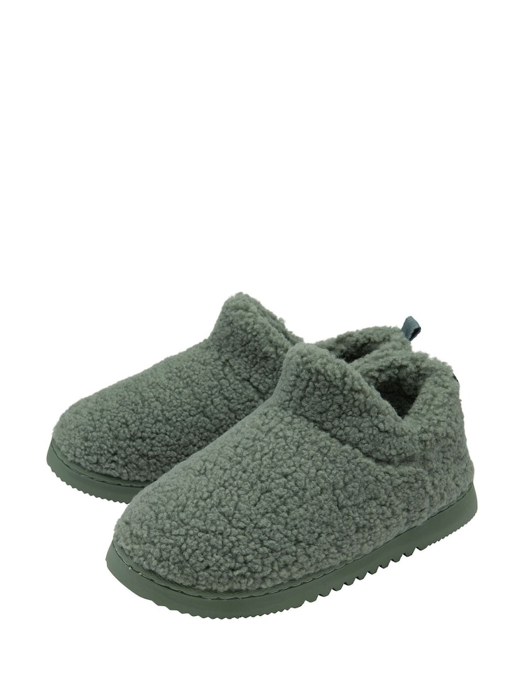 Dunlop Green Faux Fur Full Slippers - Image 2 of 4
