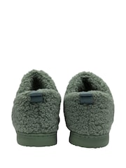 Dunlop Green Faux Fur Full Slippers - Image 3 of 4