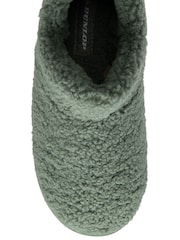 Dunlop Green Faux Fur Full Slippers - Image 4 of 4