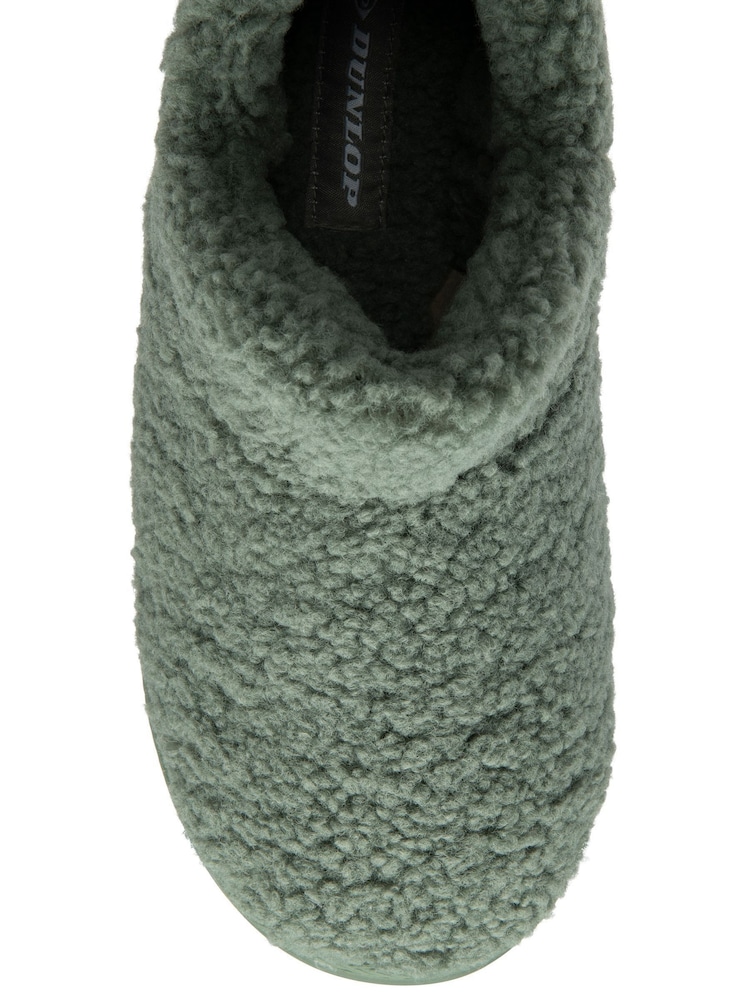 Dunlop Green Faux Fur Full Slippers - Image 4 of 4