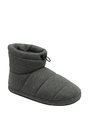 Grey - Dunlop Bootie Slippers - Image 1 of 4