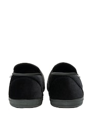 Dunlop Grey Twin Gusset Full Slippers - Image 3 of 4
