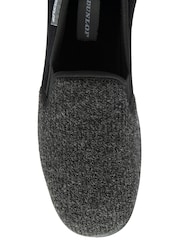 Dunlop Grey Twin Gusset Full Slippers - Image 4 of 4
