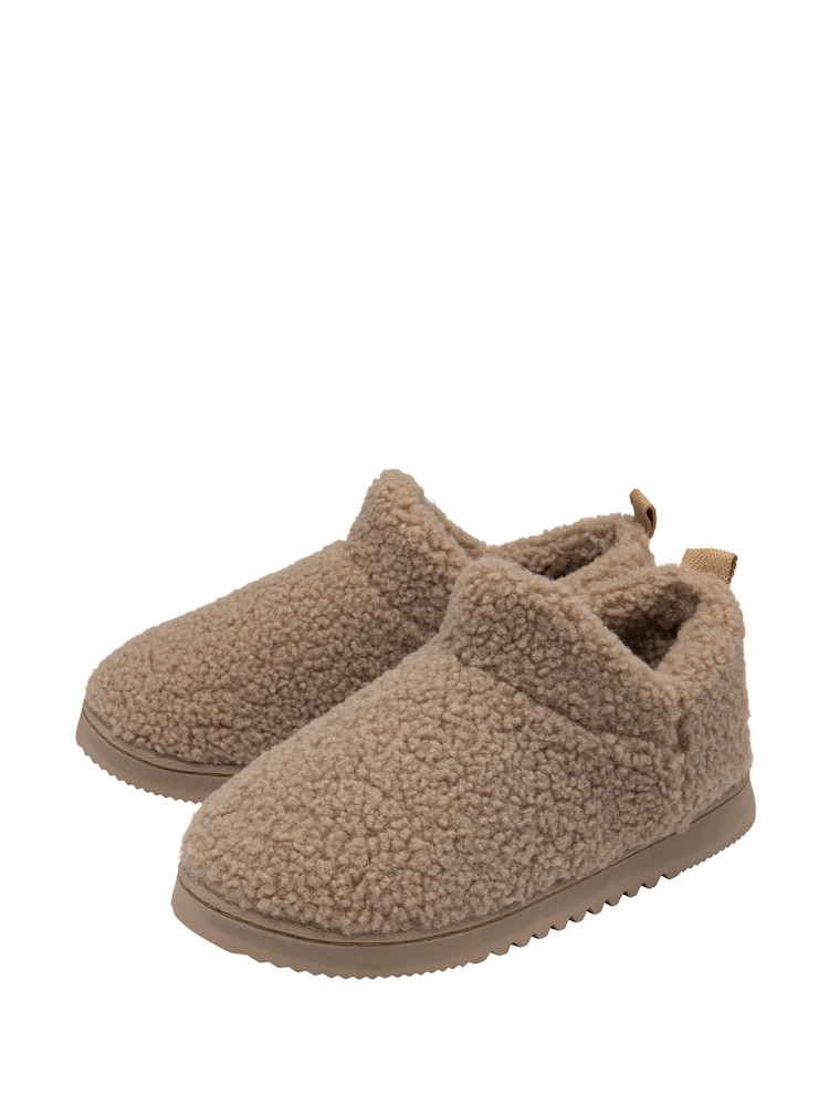Dunlop Cream Faux Fur Full Slippers - Image 2 of 4