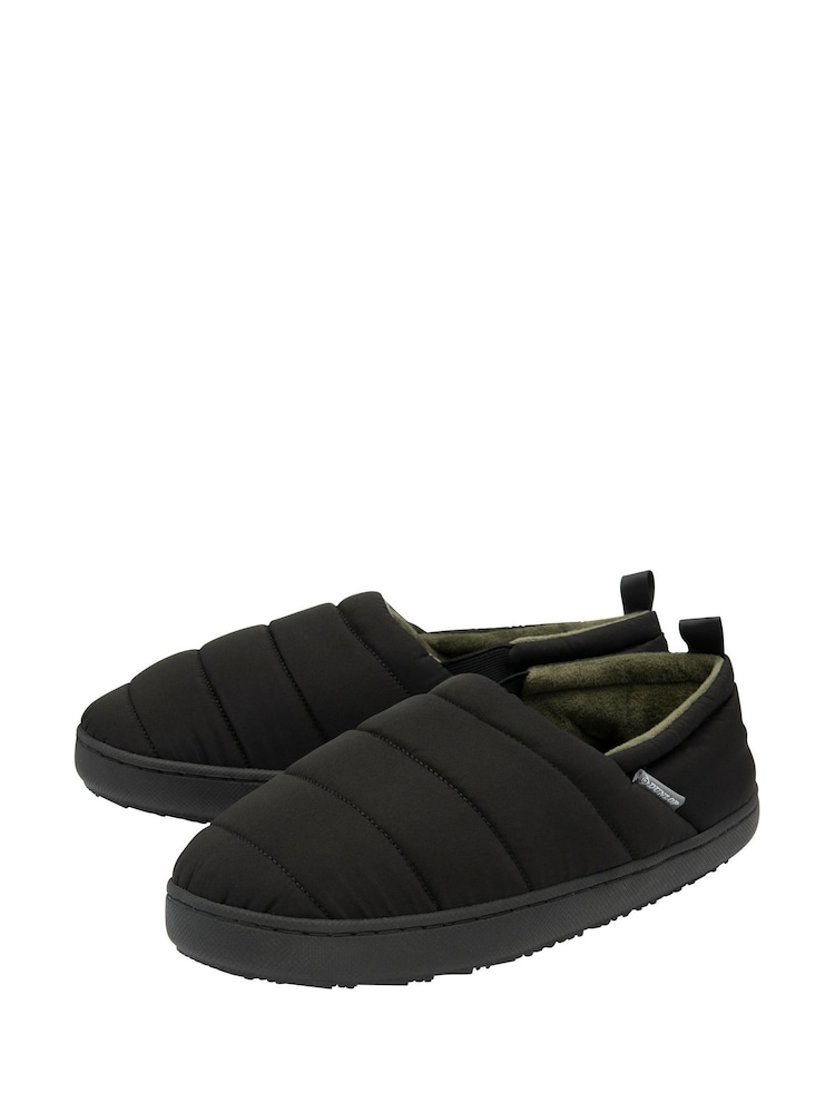 Dunlop Black Nylon Full Slippers - Image 2 of 4