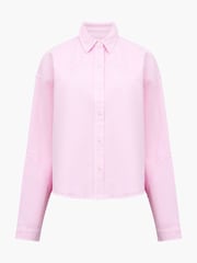 French Connection Pink Dana Denim Seamed Shirt - Image 1 of 1