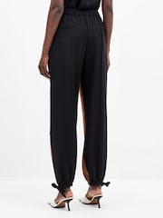 French Connection Brown Bella Twill Contrast Trousers - Image 5 of 6