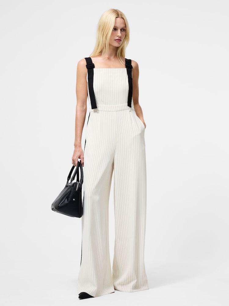 French Connection Natural Mara Vinnie Suiting Jumpsuit - Image 1 of 4 French Connection Natural Mara Vinnie Suiting Jumpsuit - Image 1 of 4