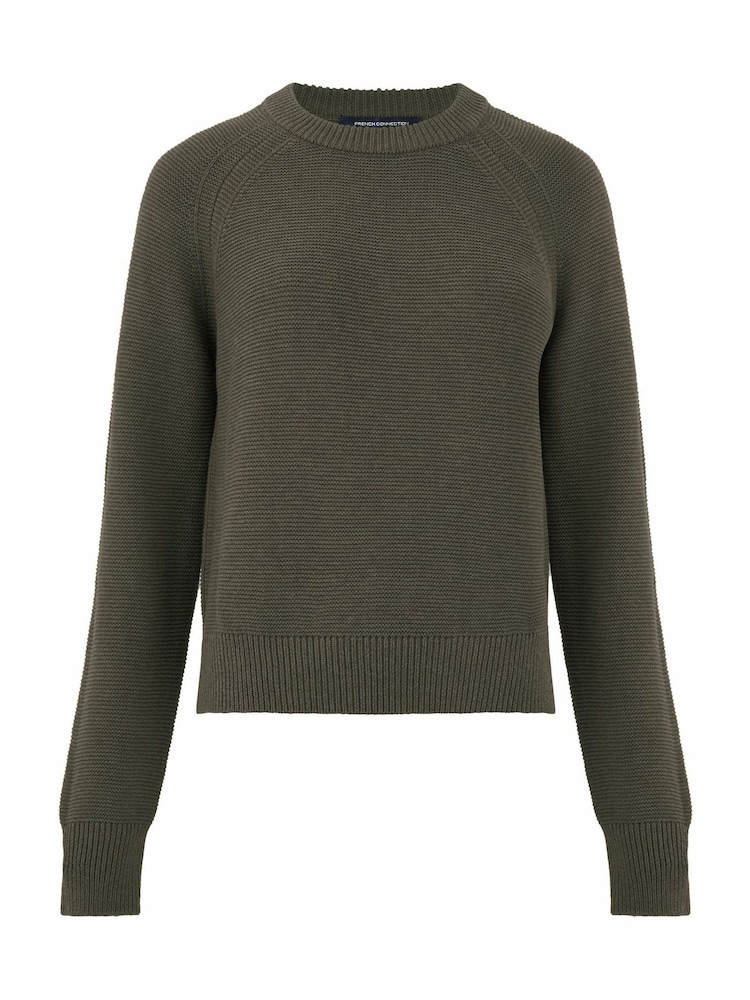 French Connection Green Lily Mozart Crew Neck Jumper - Image 4 of 4 French Connection Green Lily Mozart Crew Neck Jumper - Image 4 of 4