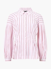 French Connection Pink Cambria Dobby Pleat Shirt - Image 4 of 4