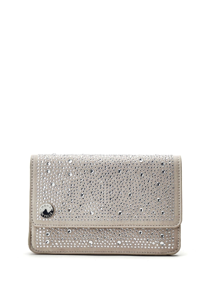 Moda in Pelle Christiie Hotfix Clutch Bag - Image 1 of 4