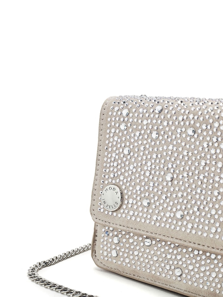 Moda in Pelle Christiie Hotfix Clutch Bag - Image 4 of 4