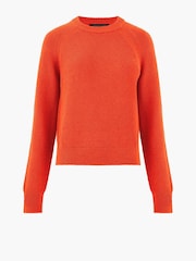 French Connection Orange Lily Mozart Crew Neck Jumper - Image 3 of 3