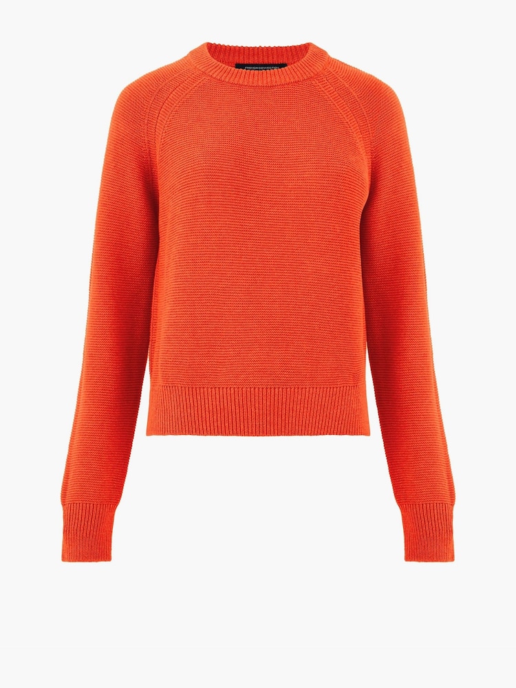 French Connection Orange Lily Mozart Crew Neck Jumper - Image 3 of 3 French Connection Orange Lily Mozart Crew Neck Jumper - Image 3 of 3