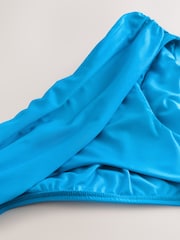 Aqua Blue Roll Top Bikini Bottoms - Image 2 of 4