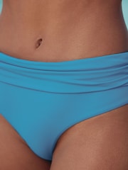 Aqua Blue Roll Top Bikini Bottoms - Image 5 of 9