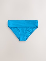 Aqua Blue Roll Top Bikini Bottoms - Image 6 of 9