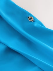 Aqua Blue Roll Top Bikini Bottoms - Image 8 of 9