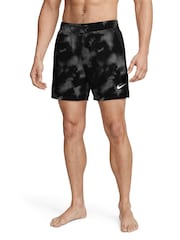Nike Black Tie Dye 5 Inch DriFIT Swim Shorts - Image 3 of 7