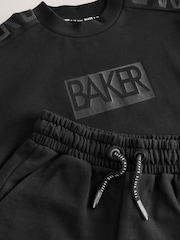 Baker by Ted Baker Oversized Black T-Shirt and Shorts Set - Image 11 of 15