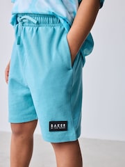 Baker by Ted Baker Oversized Ombre Blue T-Shirt and Shorts Set - Imaginea 4 din 12