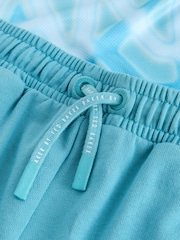 Baker by Ted Baker Oversized Ombre Blue T-Shirt and Shorts Set - Imaginea 8 din 12